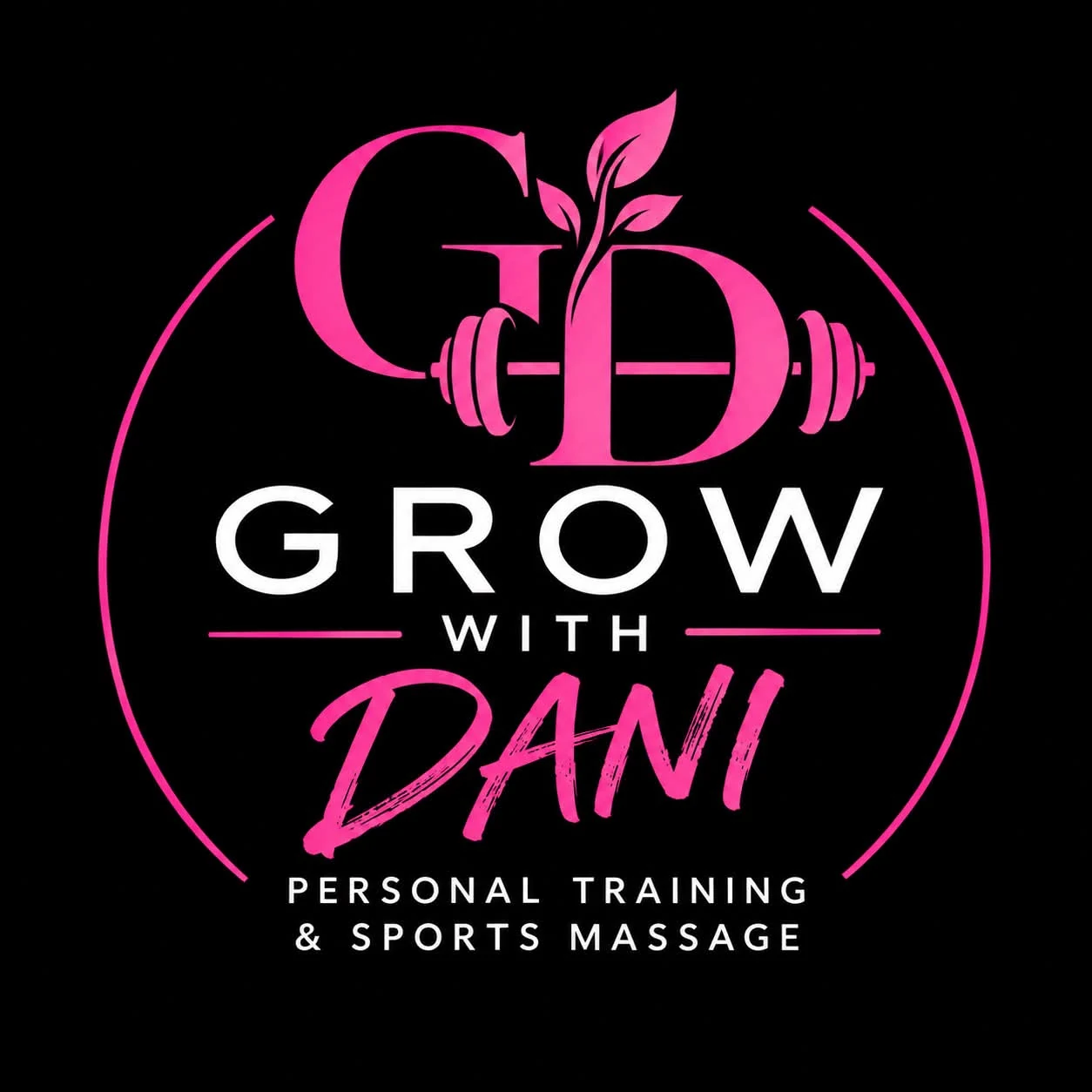 Grow With Dani personal training and sports massage logo